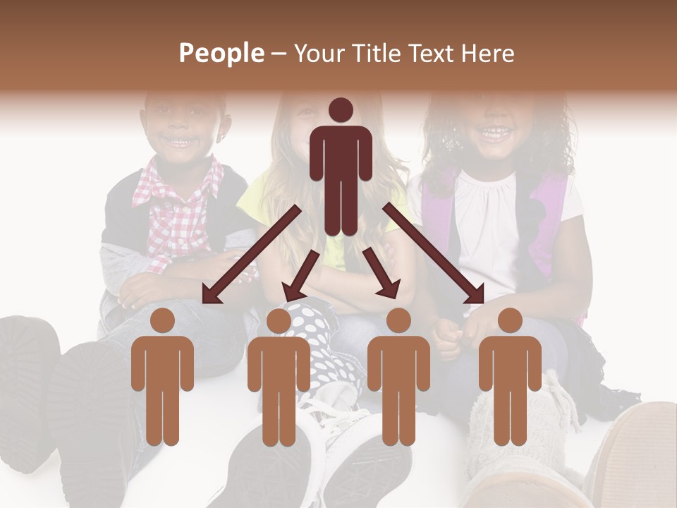 Elementary White Kindergarten PowerPoint Template