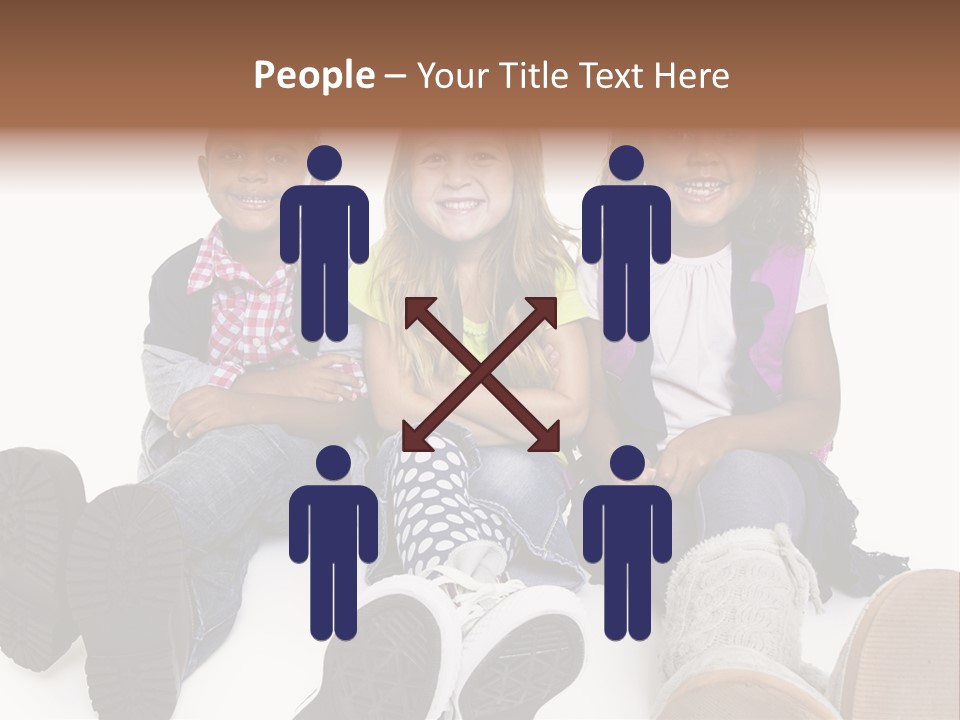 Elementary White Kindergarten PowerPoint Template