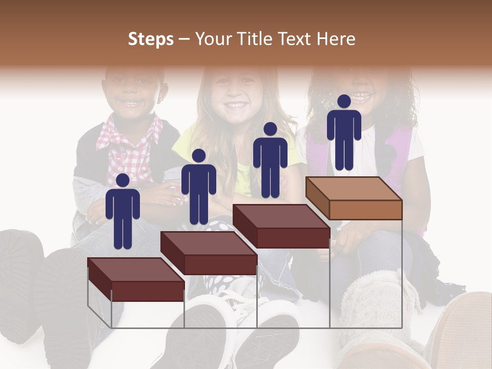 Elementary White Kindergarten PowerPoint Template