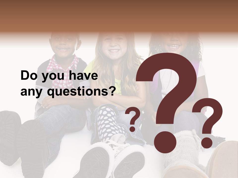 Elementary White Kindergarten PowerPoint Template