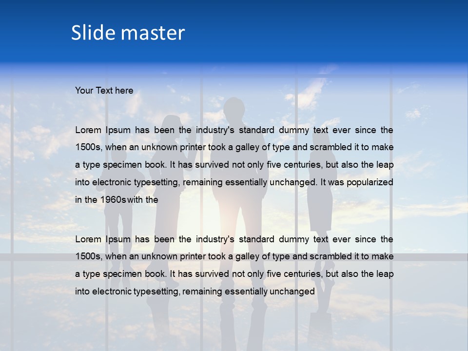 Male Staff View PowerPoint Template