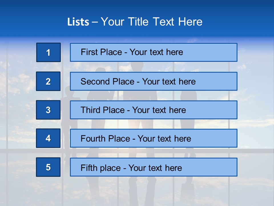 Male Staff View PowerPoint Template