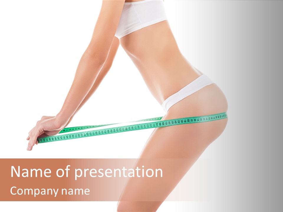 Lifestyle Measurement Belly PowerPoint Template