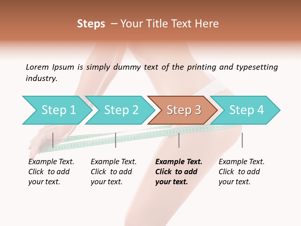 Lifestyle Measurement Belly PowerPoint Template