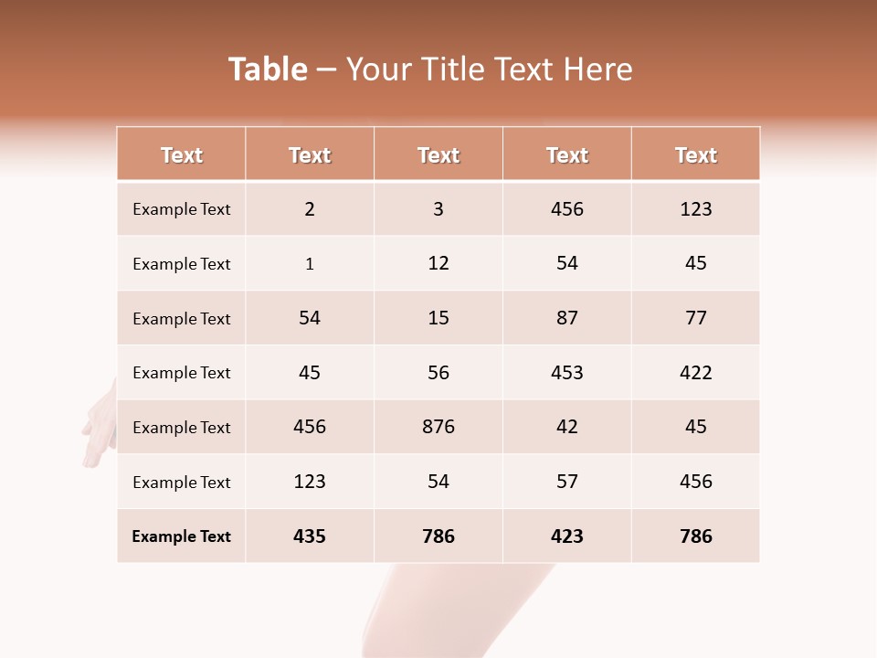 Lifestyle Measurement Belly PowerPoint Template