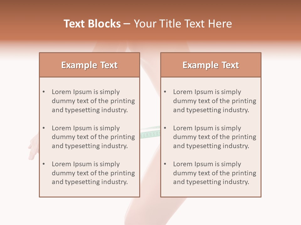 Lifestyle Measurement Belly PowerPoint Template