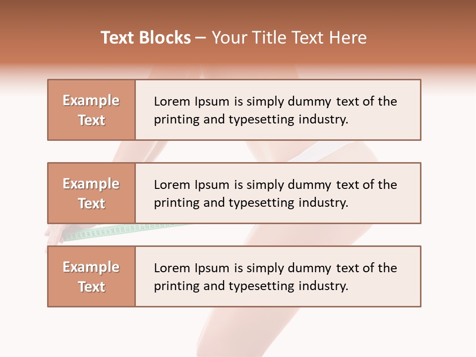 Lifestyle Measurement Belly PowerPoint Template