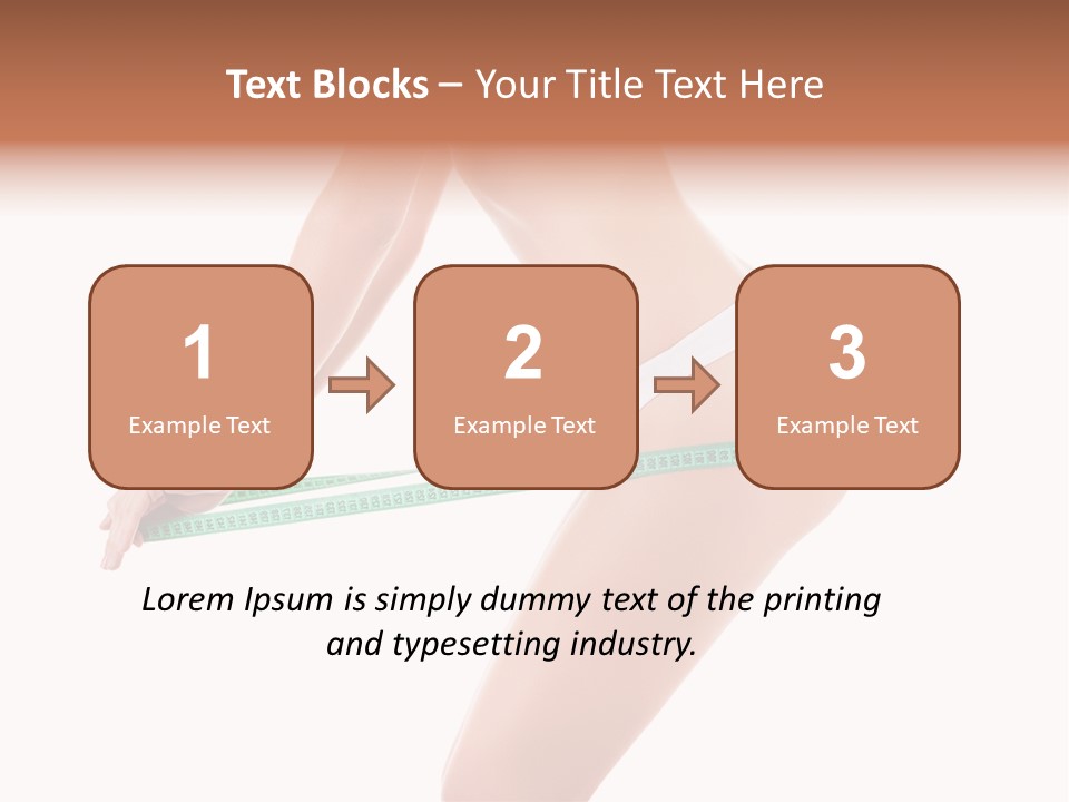 Lifestyle Measurement Belly PowerPoint Template