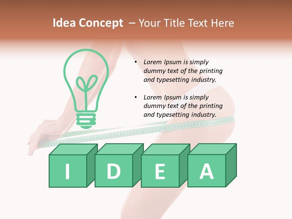 Lifestyle Measurement Belly PowerPoint Template