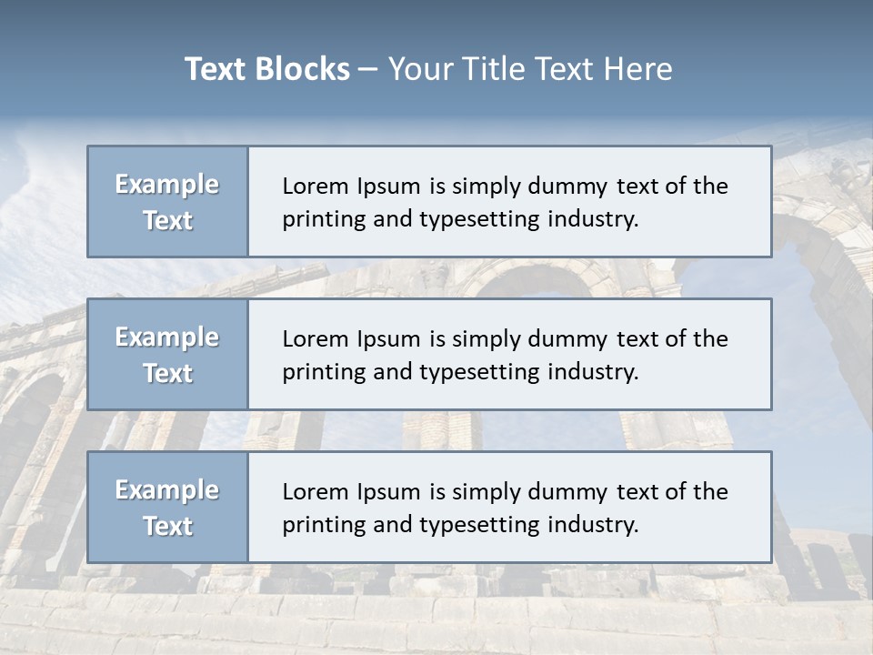 Arch Archaeological Monument PowerPoint Template