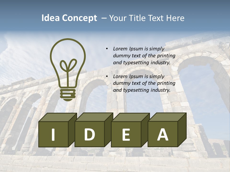 Arch Archaeological Monument PowerPoint Template