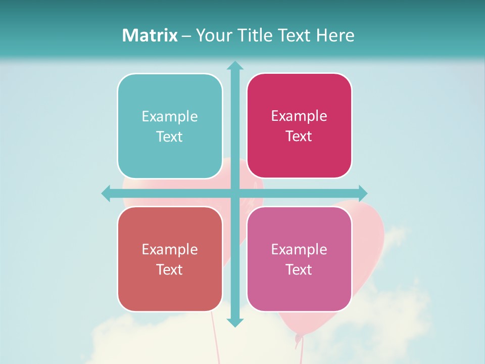 Clouds Wedding Decorative PowerPoint Template