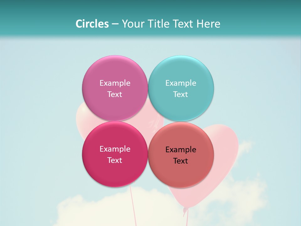 Clouds Wedding Decorative PowerPoint Template