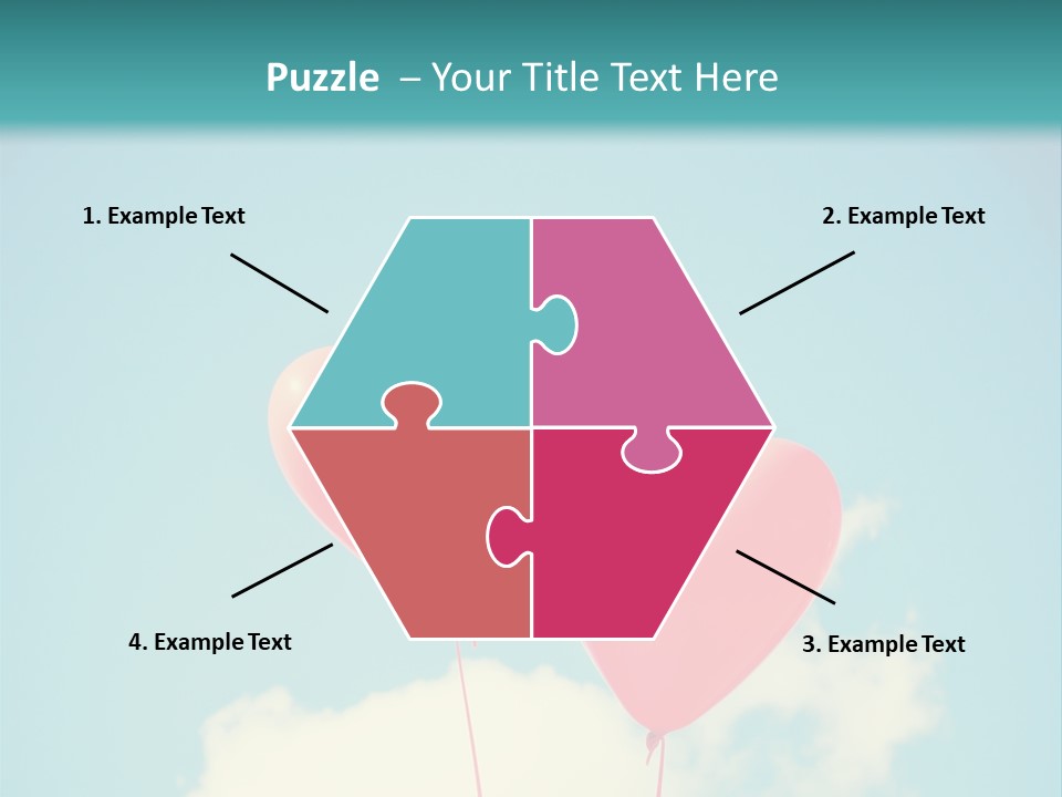 Clouds Wedding Decorative PowerPoint Template