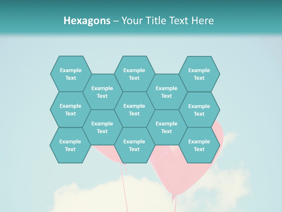 Clouds Wedding Decorative PowerPoint Template