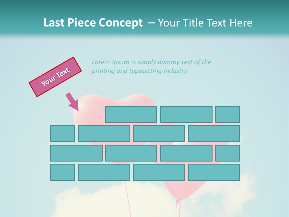 Clouds Wedding Decorative PowerPoint Template