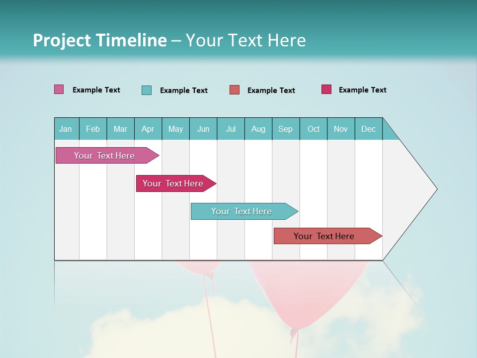 Clouds Wedding Decorative PowerPoint Template