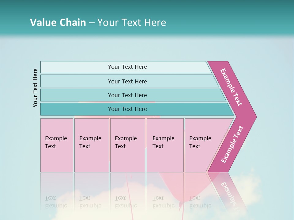 Clouds Wedding Decorative PowerPoint Template
