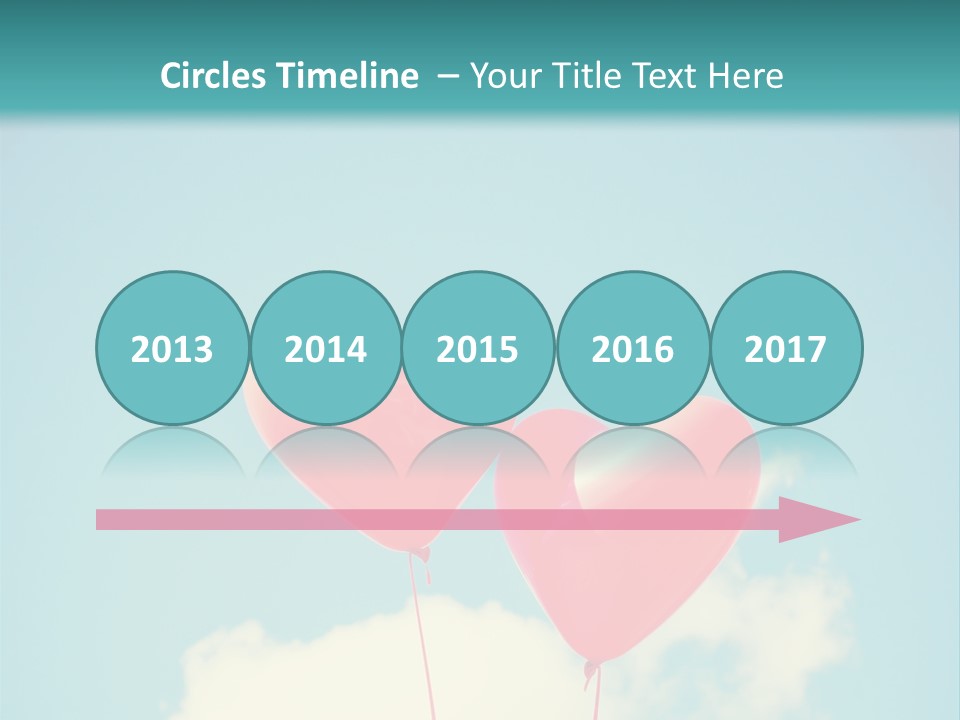 Clouds Wedding Decorative PowerPoint Template