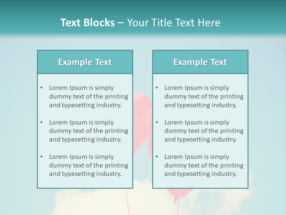 Clouds Wedding Decorative PowerPoint Template