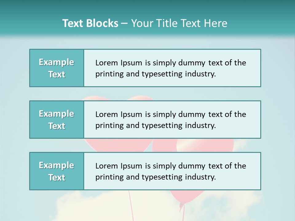 Clouds Wedding Decorative PowerPoint Template