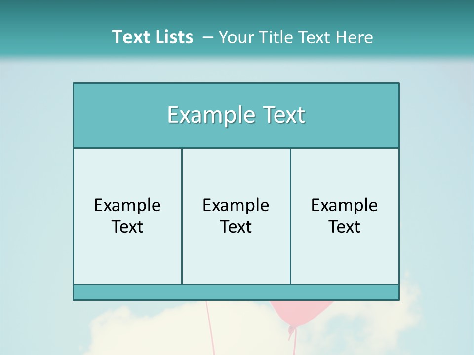 Clouds Wedding Decorative PowerPoint Template