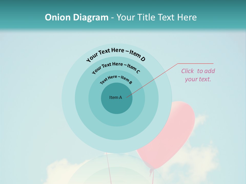 Clouds Wedding Decorative PowerPoint Template