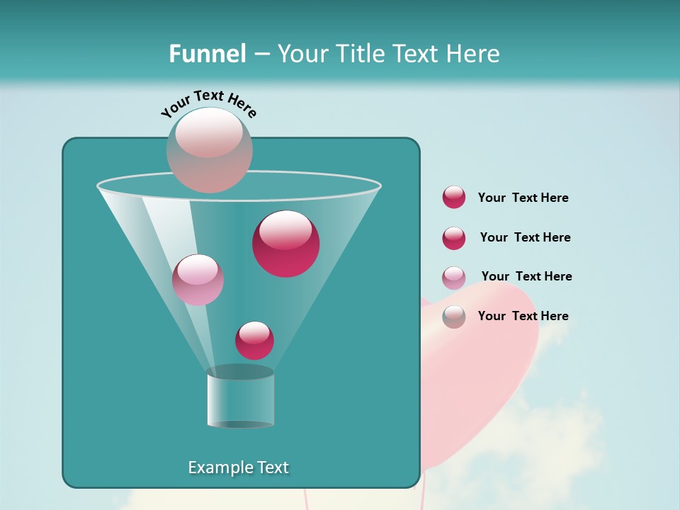 Clouds Wedding Decorative PowerPoint Template