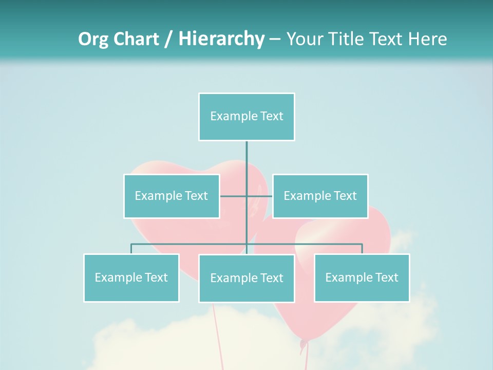 Clouds Wedding Decorative PowerPoint Template