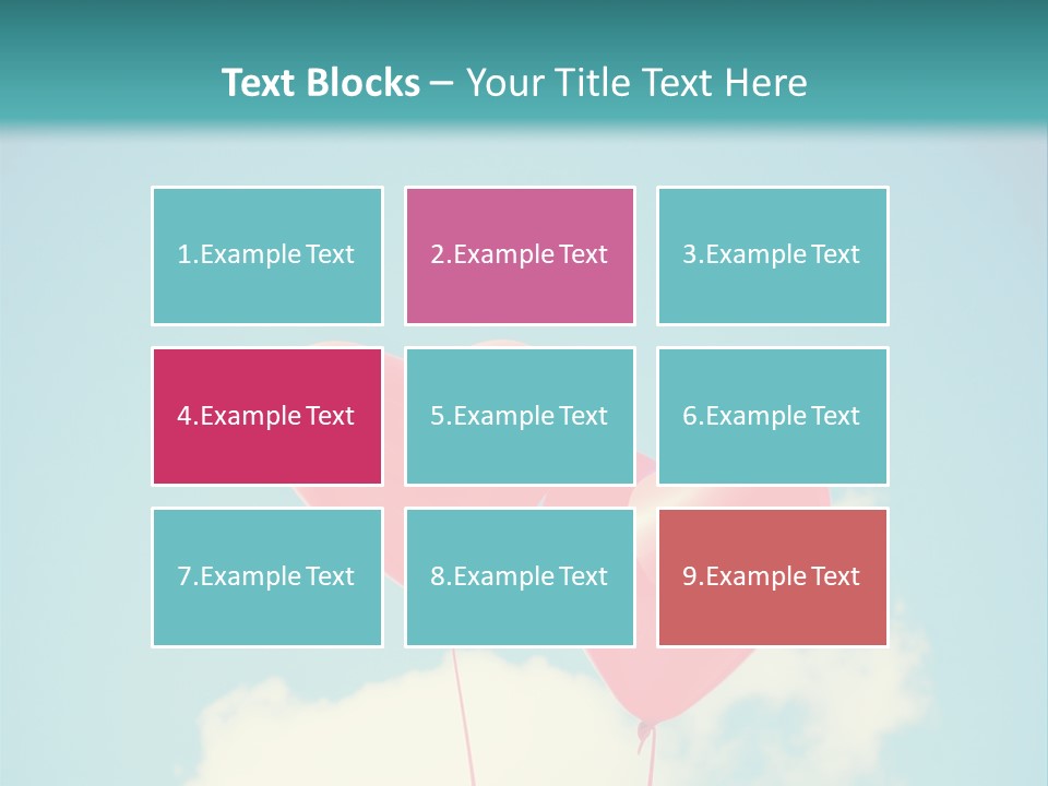 Clouds Wedding Decorative PowerPoint Template