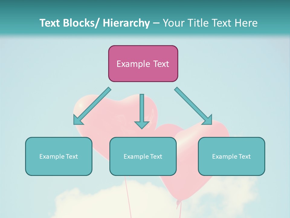 Clouds Wedding Decorative PowerPoint Template