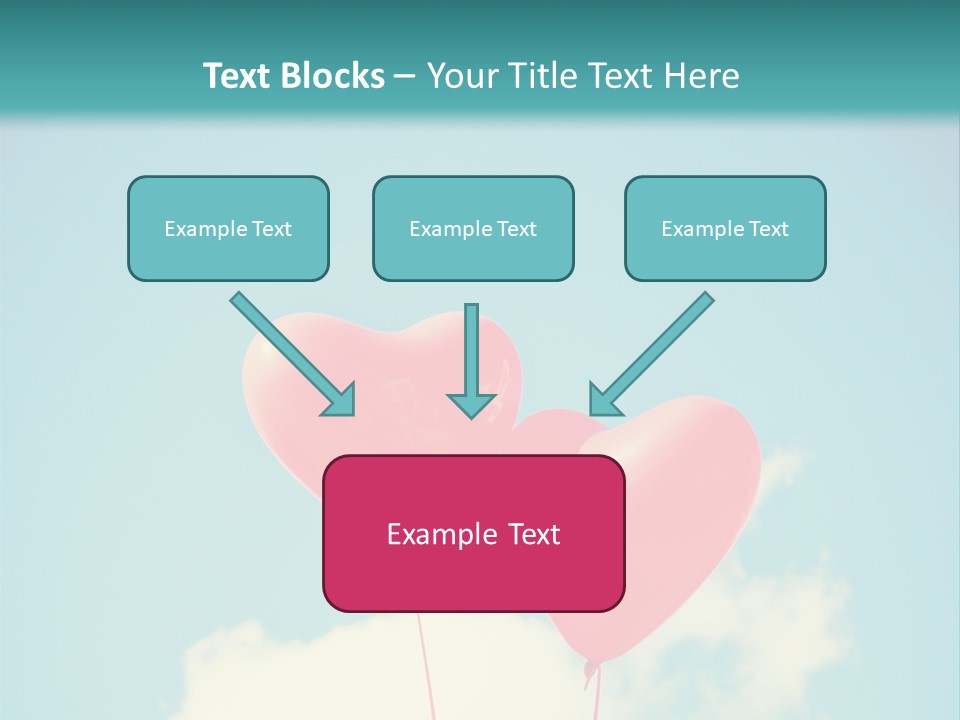 Clouds Wedding Decorative PowerPoint Template