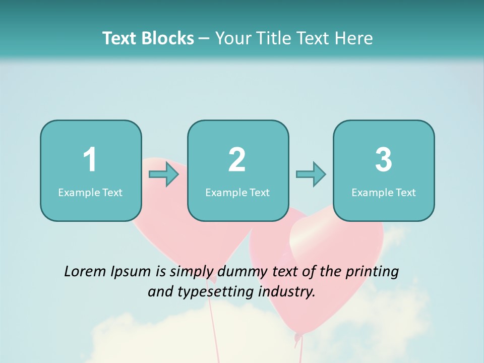 Clouds Wedding Decorative PowerPoint Template