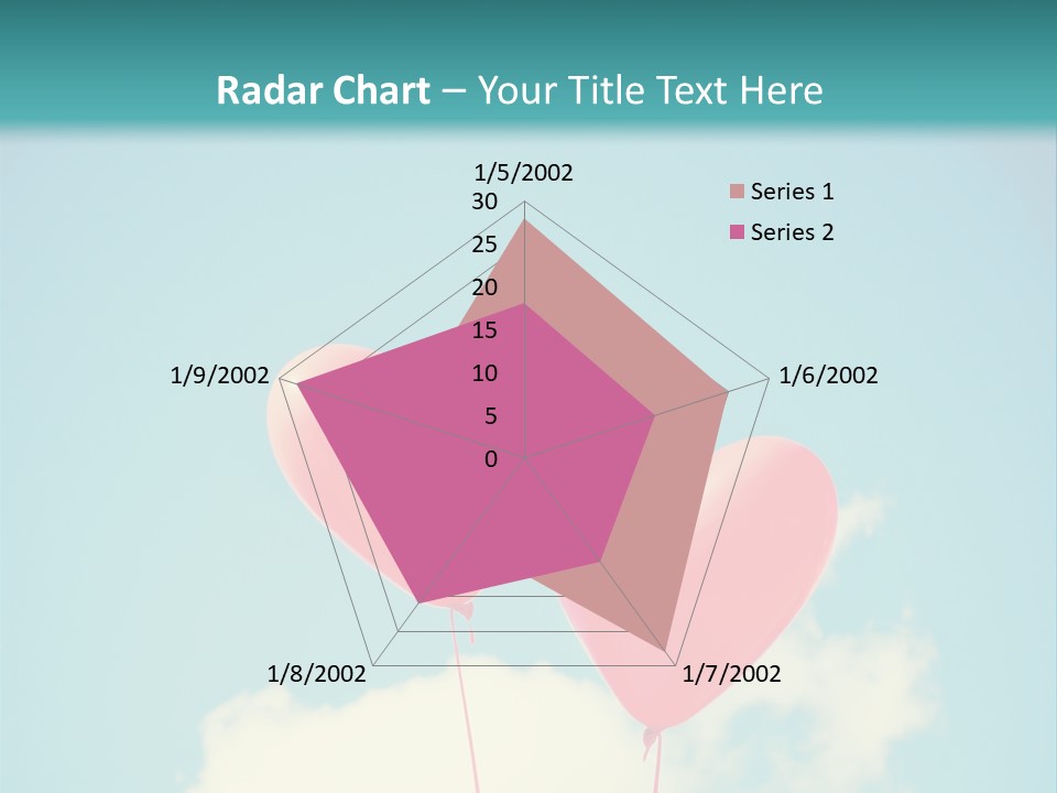 Clouds Wedding Decorative PowerPoint Template