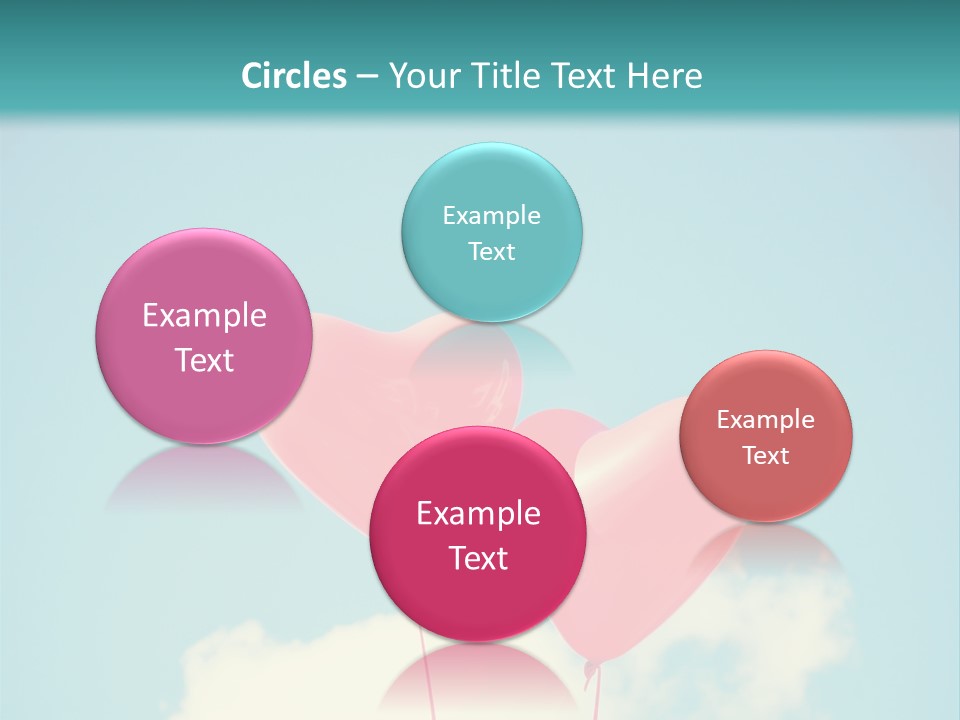 Clouds Wedding Decorative PowerPoint Template