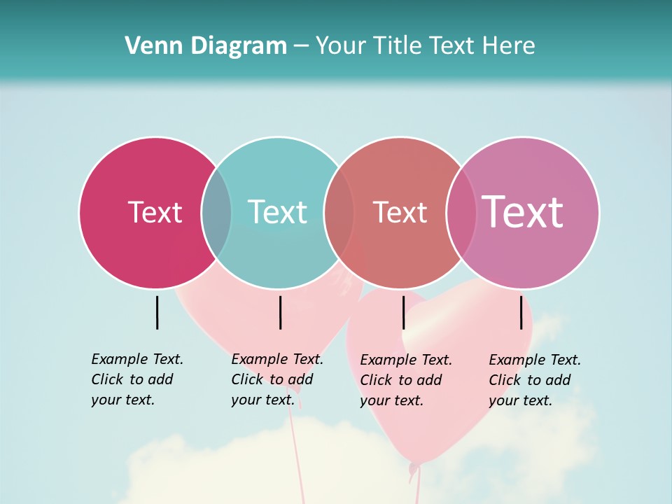 Clouds Wedding Decorative PowerPoint Template