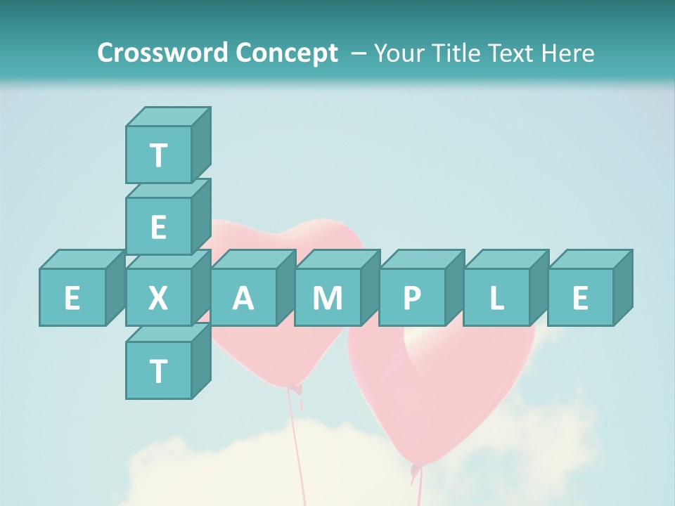 Clouds Wedding Decorative PowerPoint Template