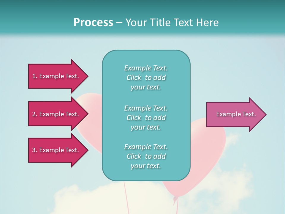 Clouds Wedding Decorative PowerPoint Template