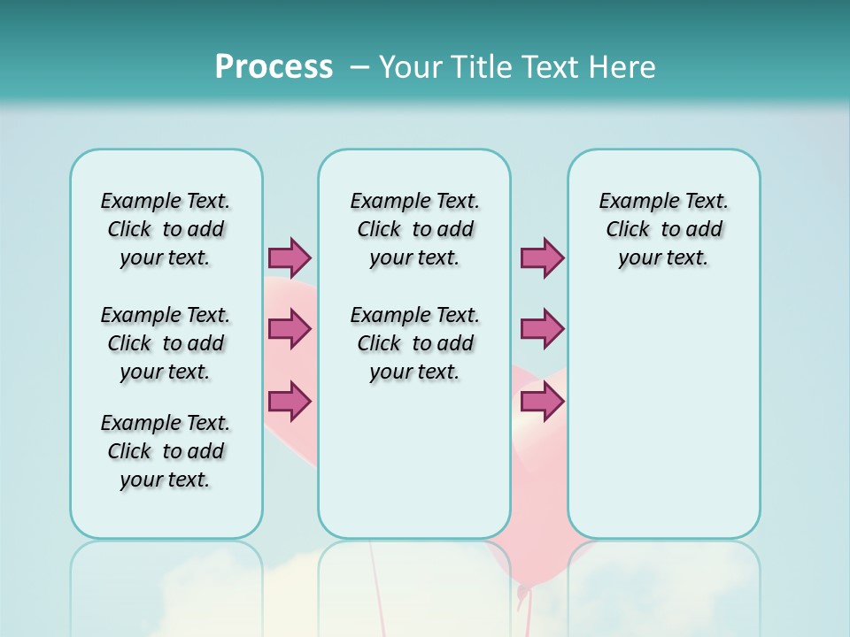 Clouds Wedding Decorative PowerPoint Template