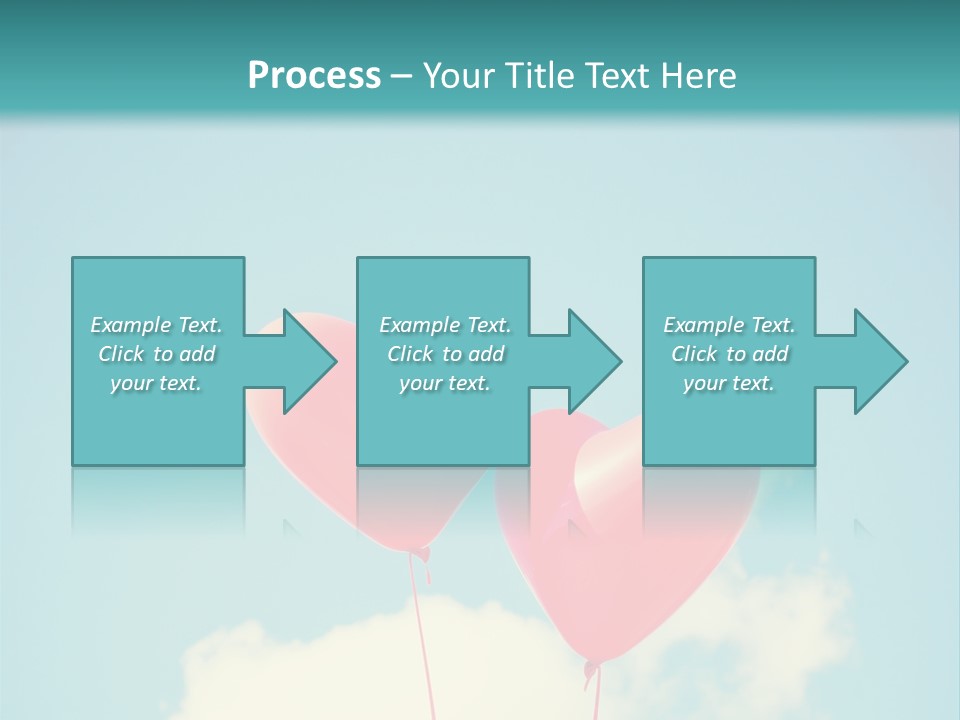 Clouds Wedding Decorative PowerPoint Template