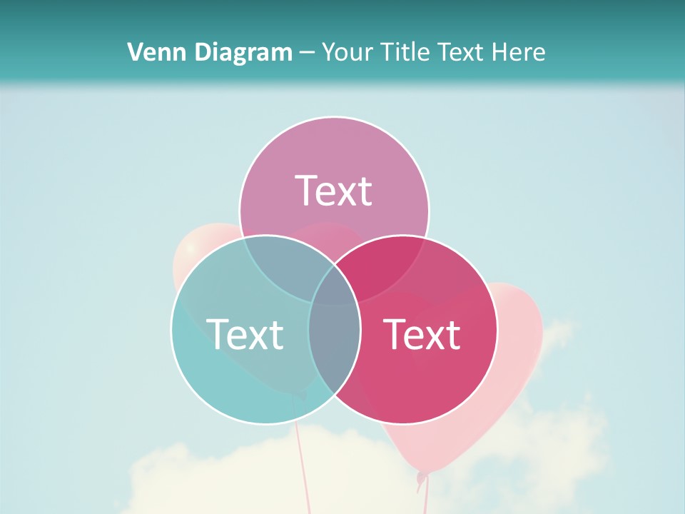 Clouds Wedding Decorative PowerPoint Template