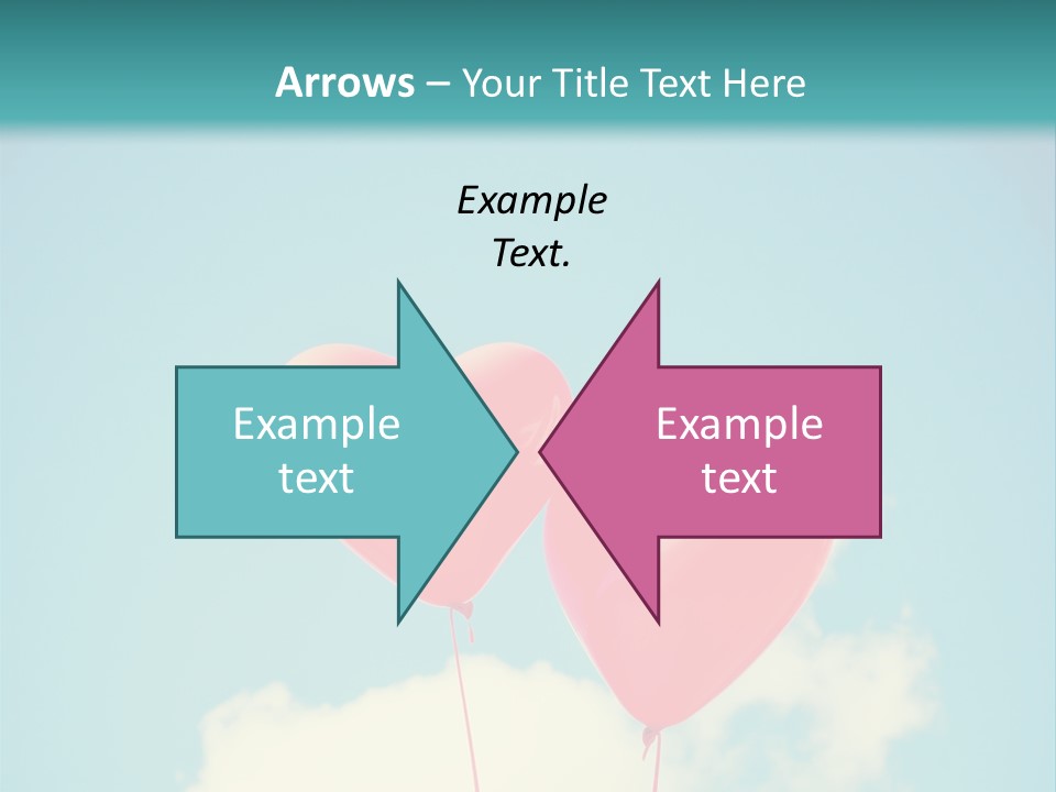 Clouds Wedding Decorative PowerPoint Template