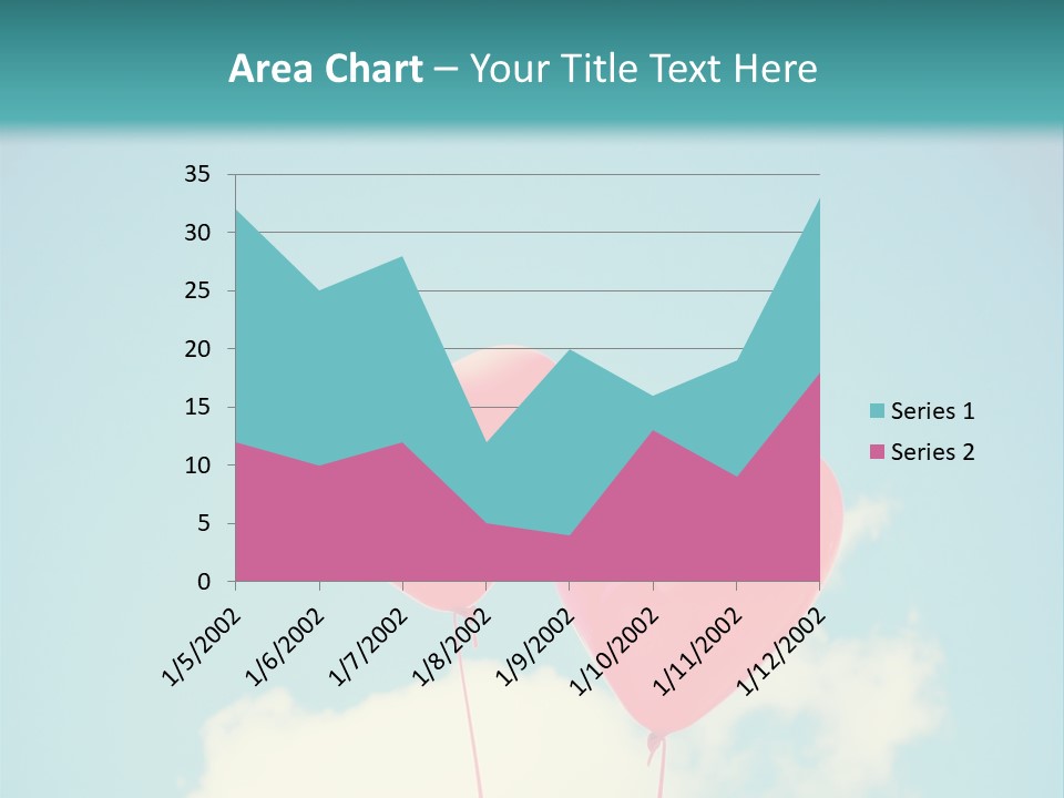 Clouds Wedding Decorative PowerPoint Template
