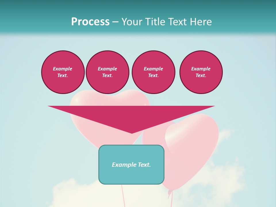 Clouds Wedding Decorative PowerPoint Template