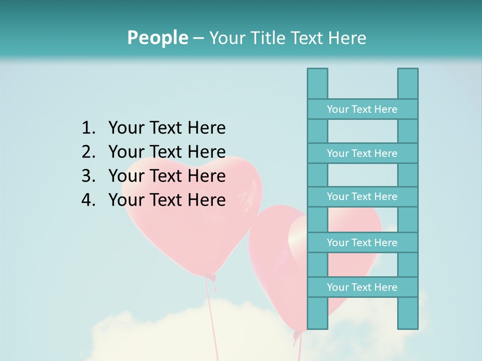 Clouds Wedding Decorative PowerPoint Template