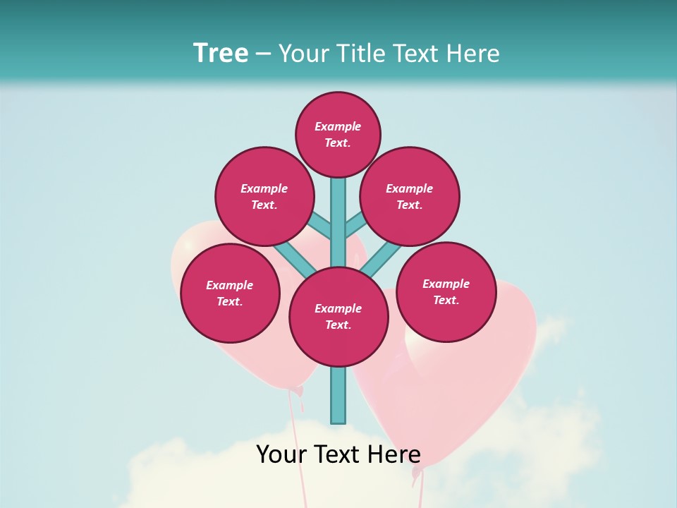 Clouds Wedding Decorative PowerPoint Template