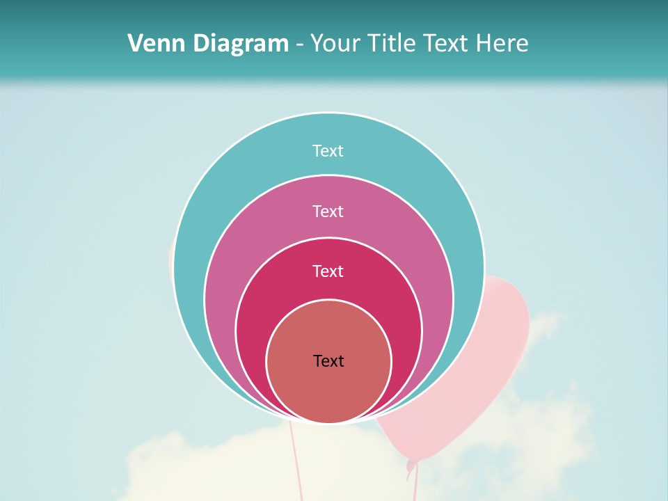 Clouds Wedding Decorative PowerPoint Template