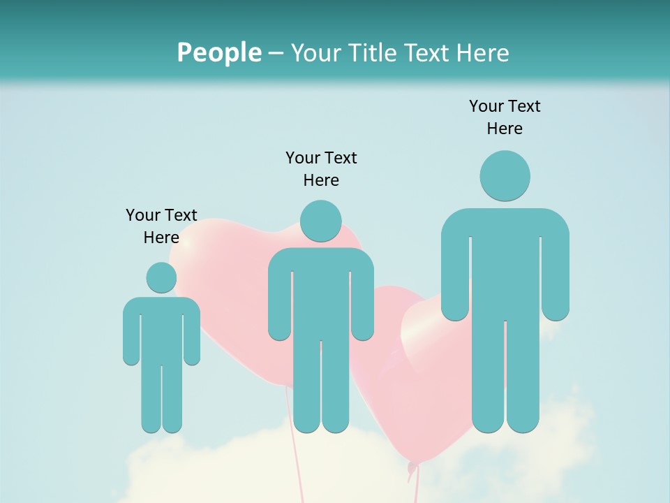 Clouds Wedding Decorative PowerPoint Template