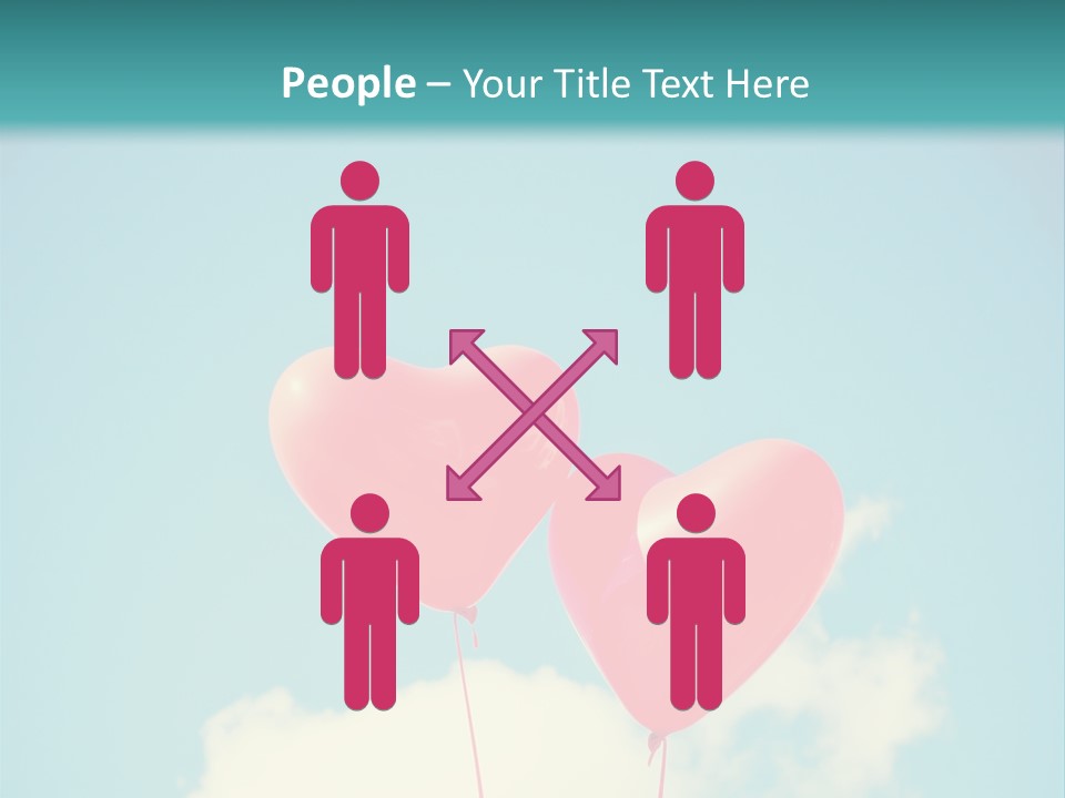 Clouds Wedding Decorative PowerPoint Template