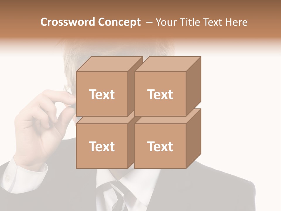 Idea Male Face PowerPoint Template
